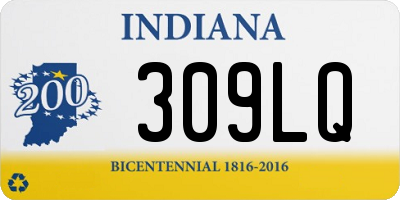 IN license plate 309LQ