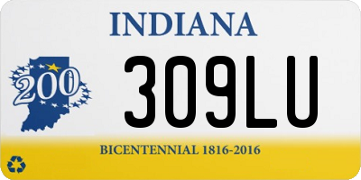 IN license plate 309LU