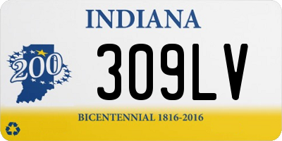 IN license plate 309LV