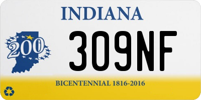 IN license plate 309NF