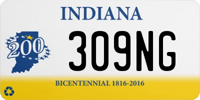 IN license plate 309NG