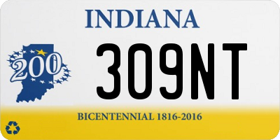 IN license plate 309NT