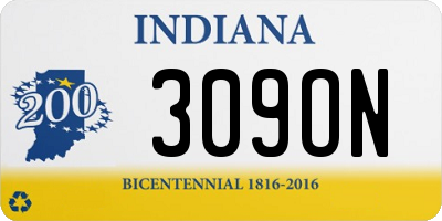 IN license plate 309ON