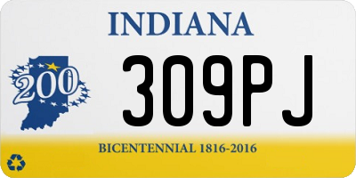 IN license plate 309PJ