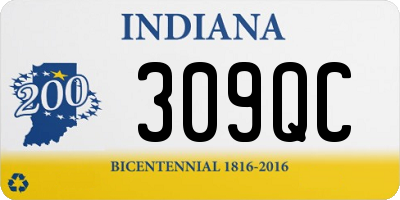 IN license plate 309QC