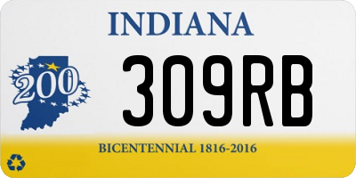 IN license plate 309RB