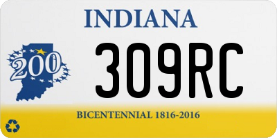 IN license plate 309RC