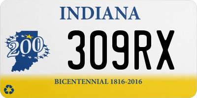 IN license plate 309RX