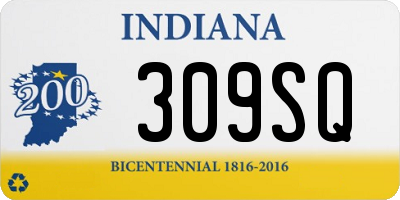 IN license plate 309SQ