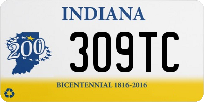 IN license plate 309TC