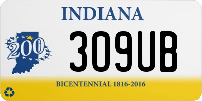 IN license plate 309UB