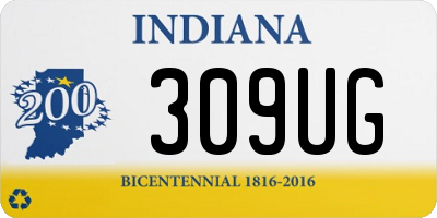 IN license plate 309UG