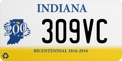 IN license plate 309VC