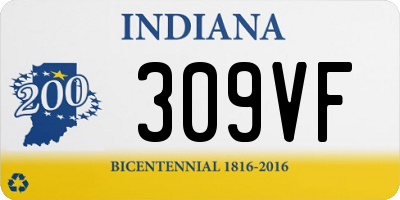 IN license plate 309VF