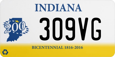 IN license plate 309VG