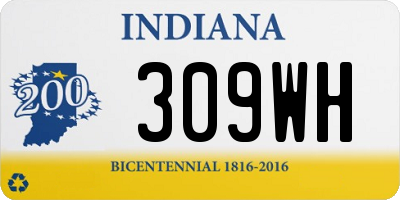 IN license plate 309WH