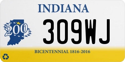 IN license plate 309WJ