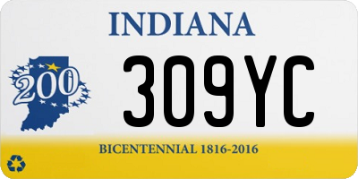 IN license plate 309YC