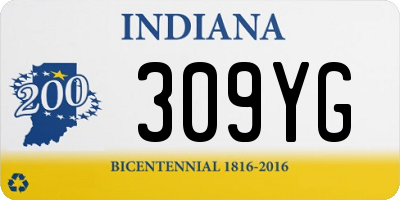 IN license plate 309YG