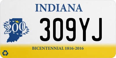 IN license plate 309YJ