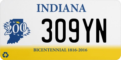 IN license plate 309YN