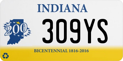 IN license plate 309YS