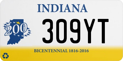 IN license plate 309YT