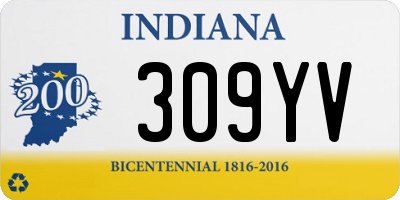 IN license plate 309YV