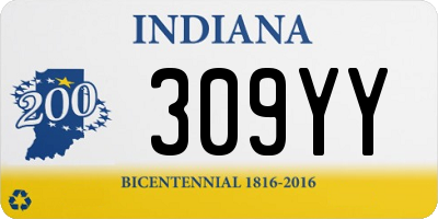 IN license plate 309YY