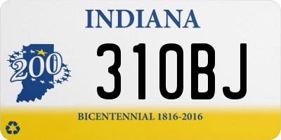 IN license plate 310BJ