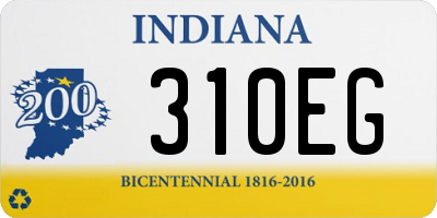 IN license plate 310EG