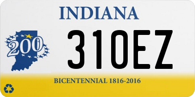 IN license plate 310EZ