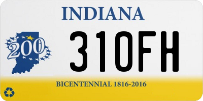 IN license plate 310FH