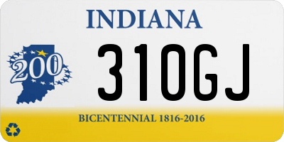 IN license plate 310GJ