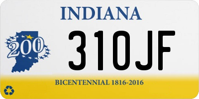 IN license plate 310JF