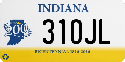 IN license plate 310JL