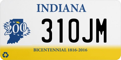 IN license plate 310JM