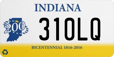 IN license plate 310LQ