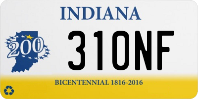 IN license plate 310NF