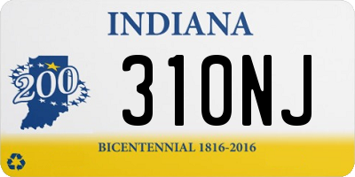 IN license plate 310NJ