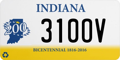 IN license plate 310OV