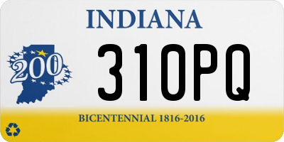 IN license plate 310PQ