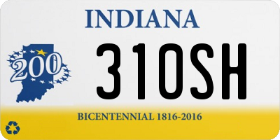 IN license plate 310SH