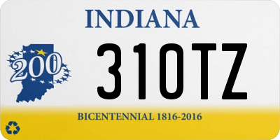 IN license plate 310TZ