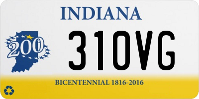IN license plate 310VG