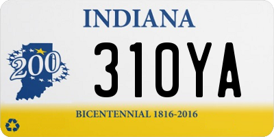 IN license plate 310YA