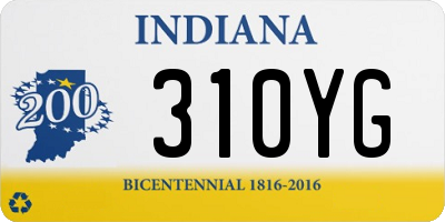 IN license plate 310YG