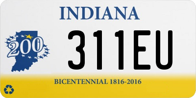 IN license plate 311EU