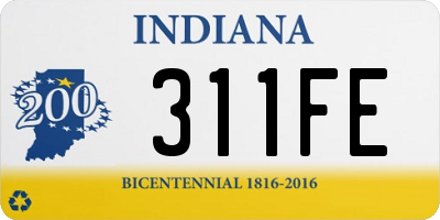 IN license plate 311FE