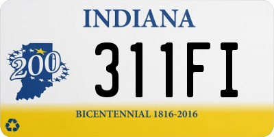IN license plate 311FI